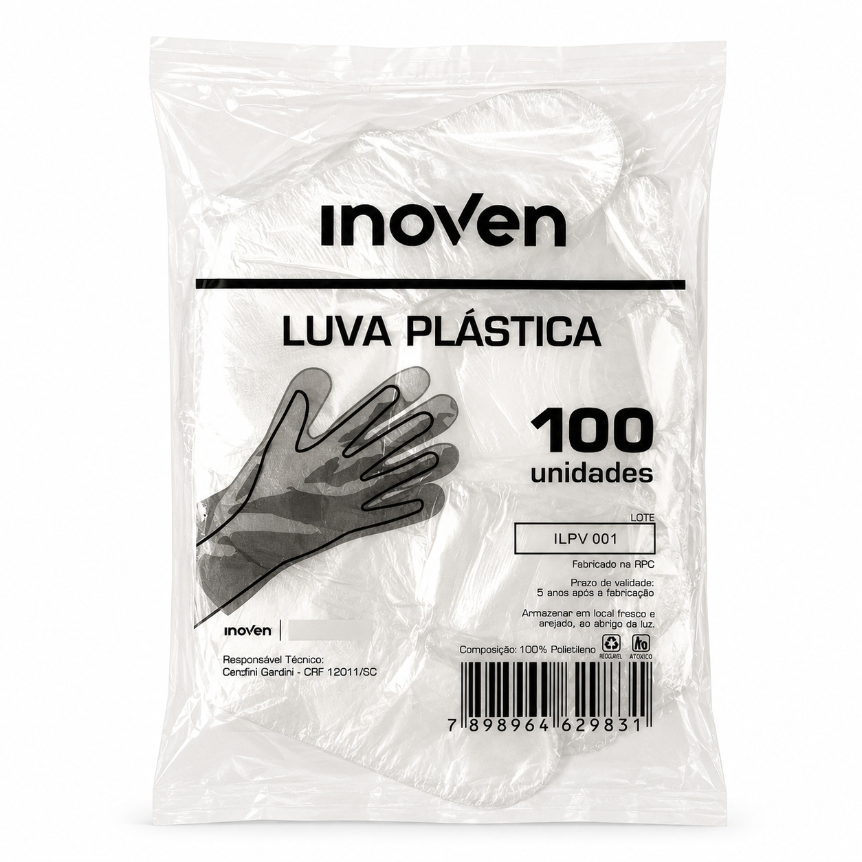 Luva Plástica c/100